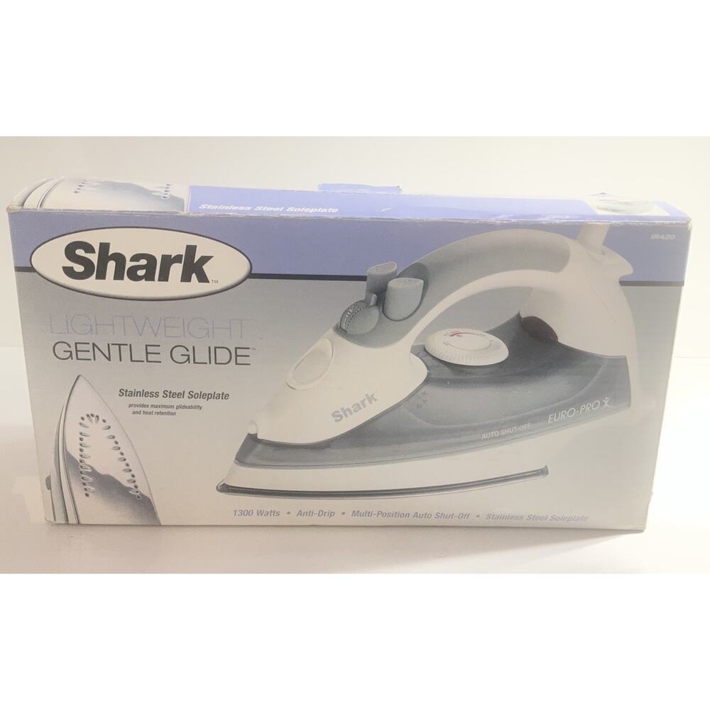 Shark IR420 Lightweight Gentle Glide 1300W Euro-Pro Steam Iron NEW *please read*